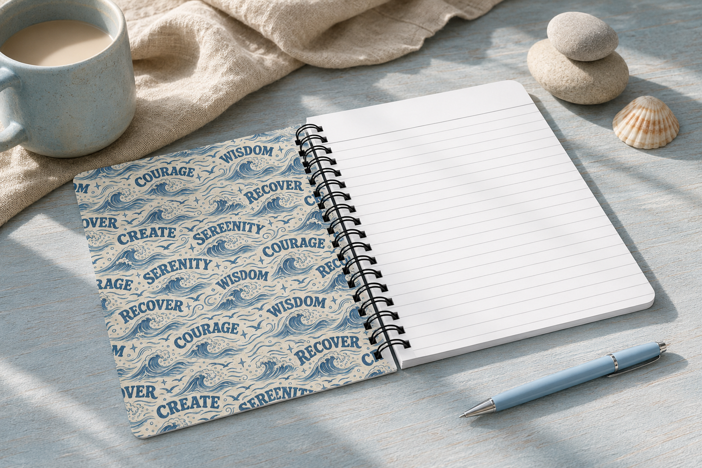 Recovery Quote Create a Life Spiral Notebook | Inspirational Journal