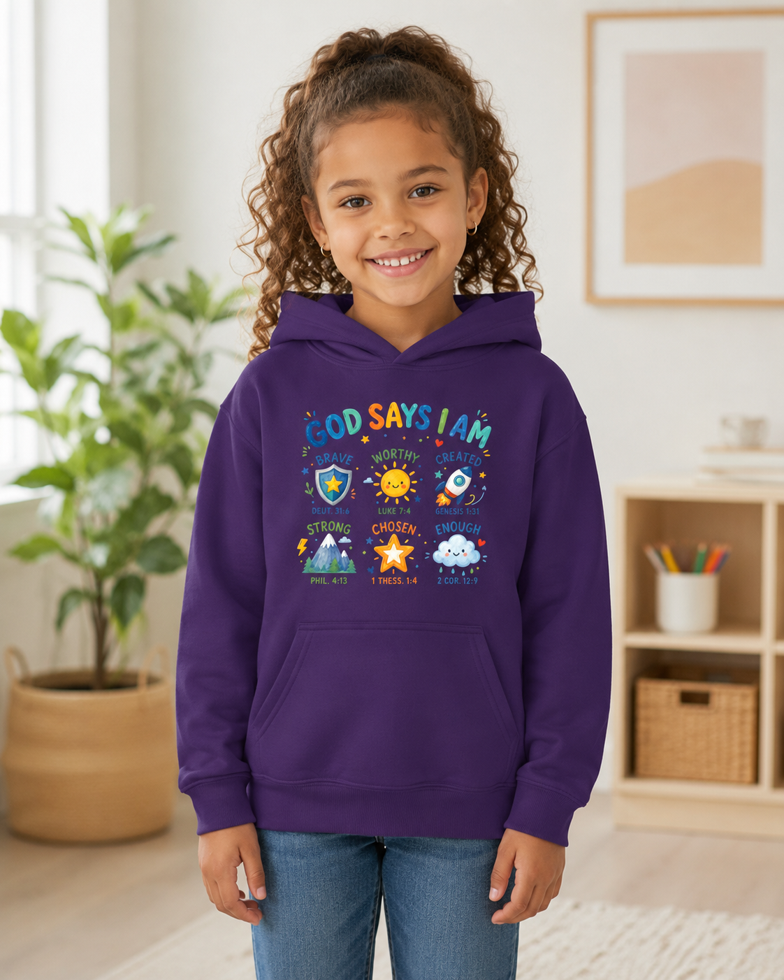 God Says I Am Youth Christian Hoodie