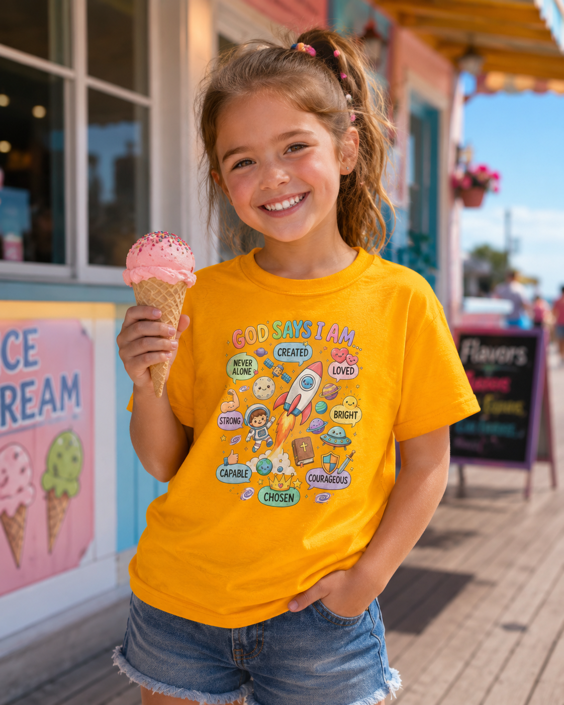 God Says I Am Kids Tee | Christian Youth T-Shirt