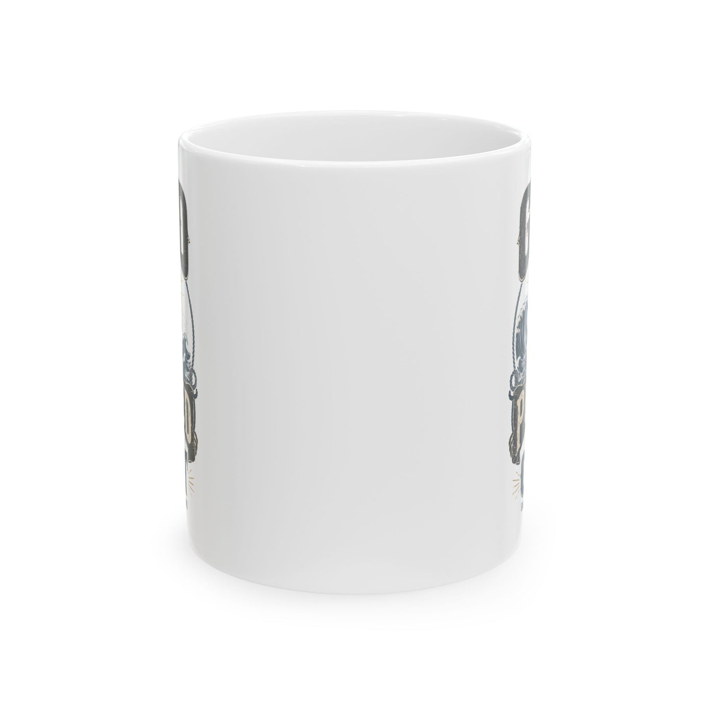 Ceramic Mug — "God Forgive Me, I Pulled Out" Vintage Tattoo Skate Coffee Cup