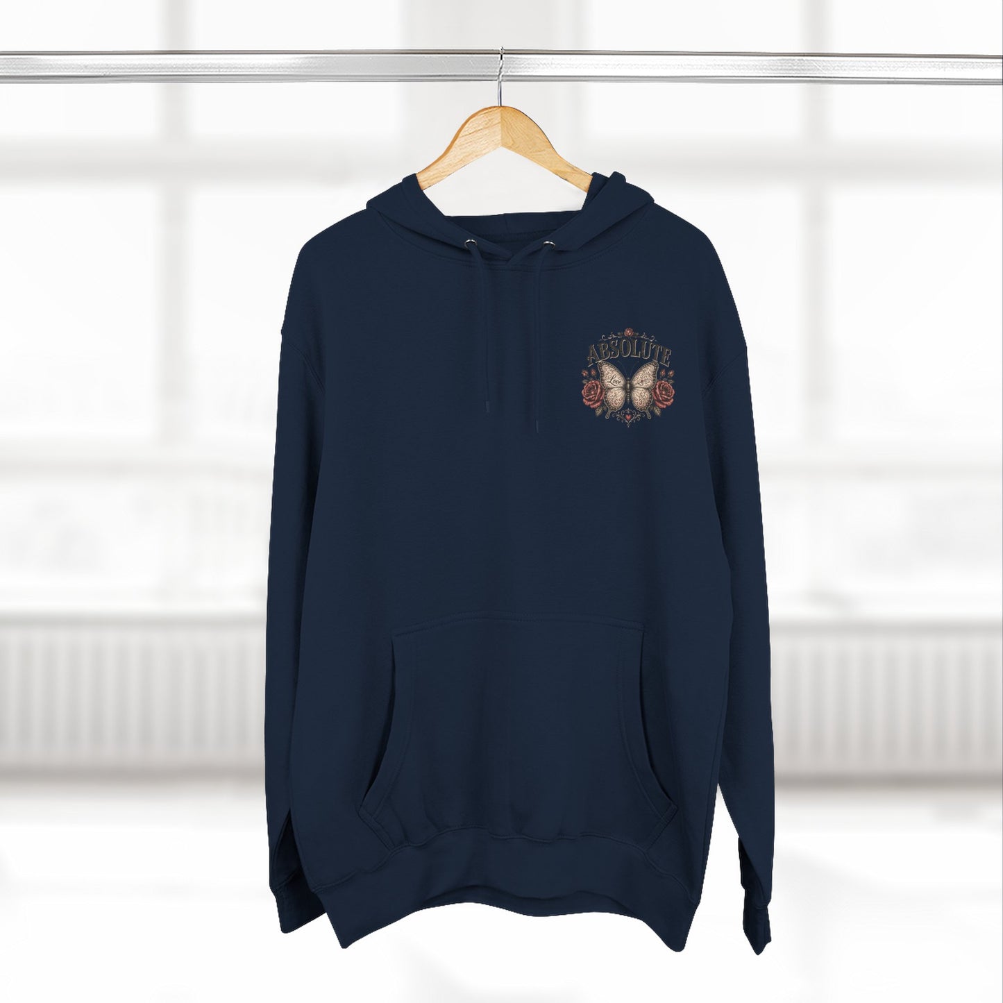 Butterfly & Roses Hoodie — "Absolute" Vintage Floral Graphic