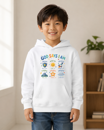 God Says I Am Youth Christian Hoodie