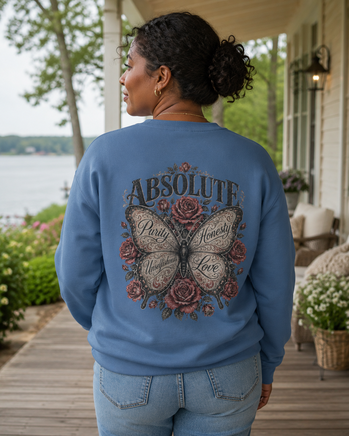 Absolute Principles Butterfly Crewneck Sweatshirt