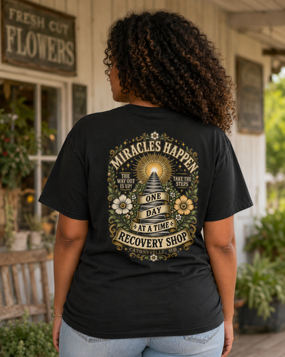 Miracles Happen 1996 Throwback Comfort Colors Pocket Tee