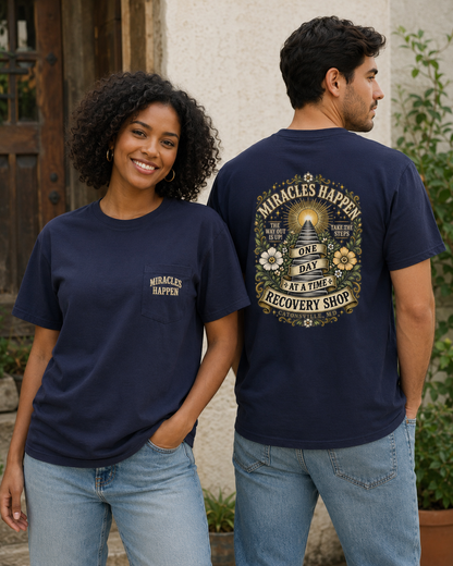 Miracles Happen 1996 Throwback Comfort Colors Pocket Tee