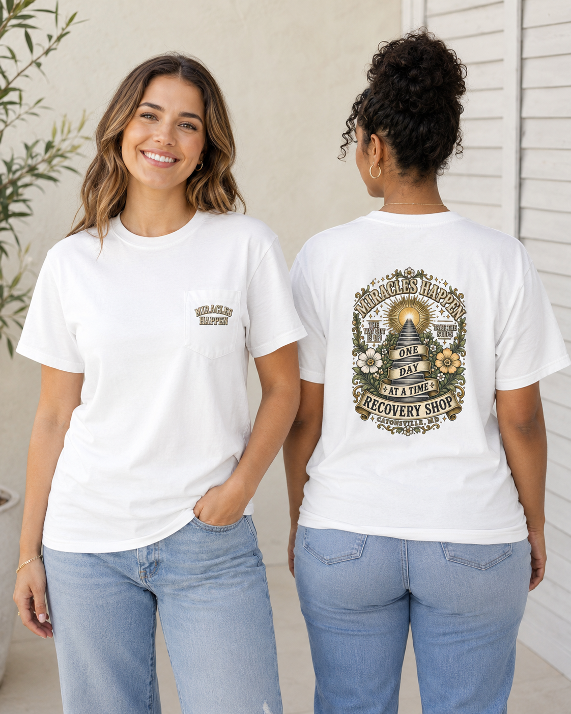 Miracles Happen 1996 Throwback Comfort Colors Pocket Tee