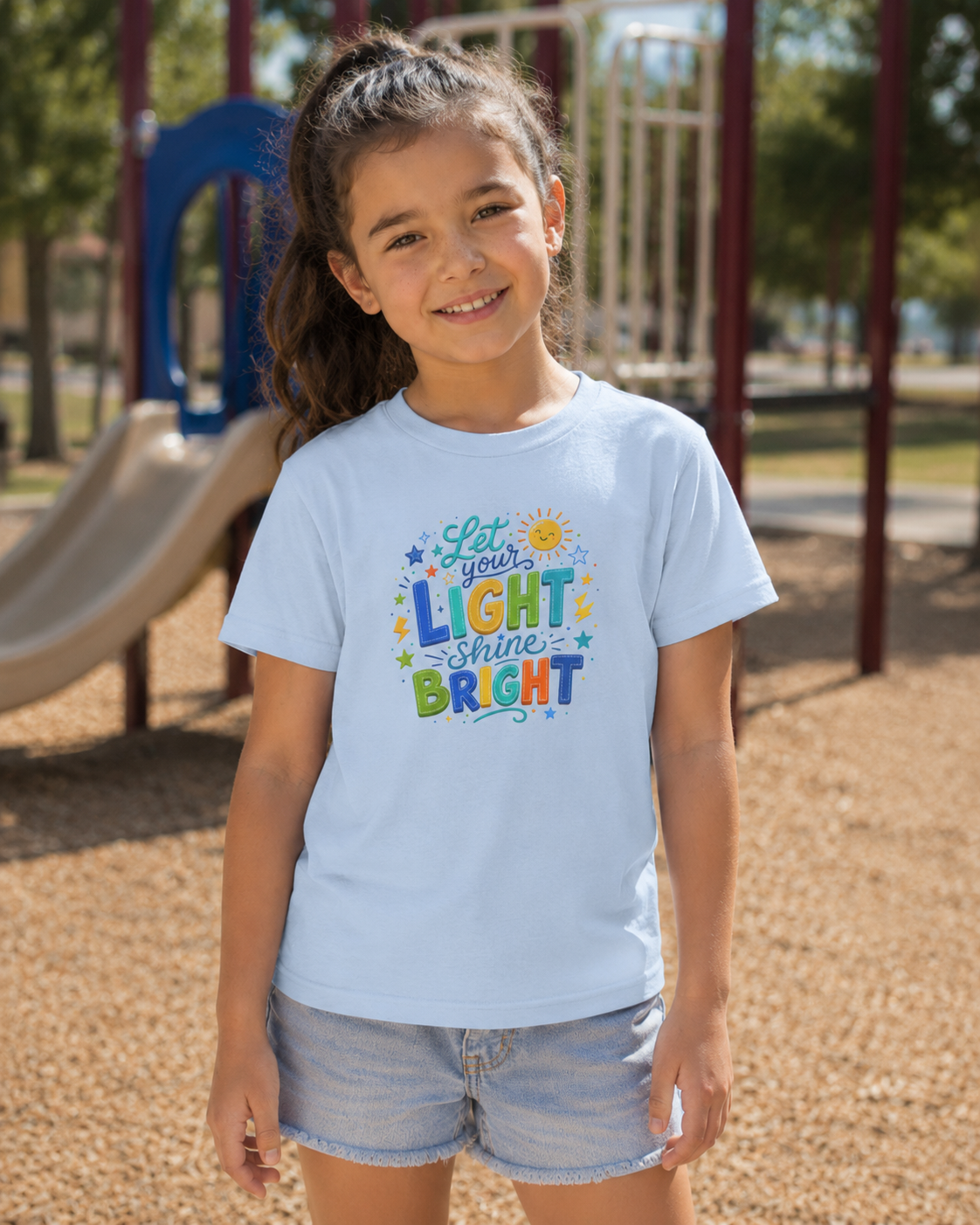 Let Your Light Shine Bright Kids T-Shirt