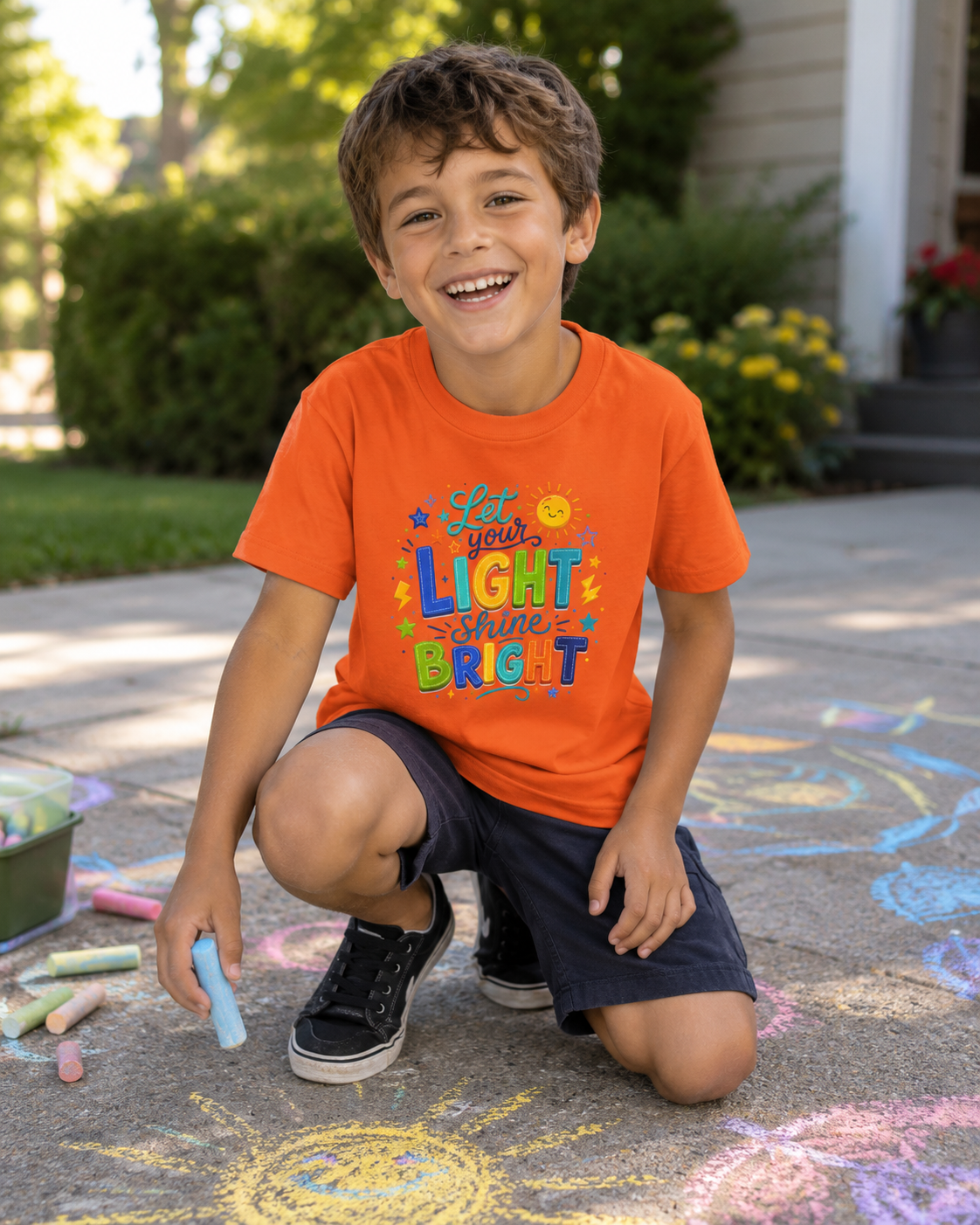Let Your Light Shine Bright Kids T-Shirt