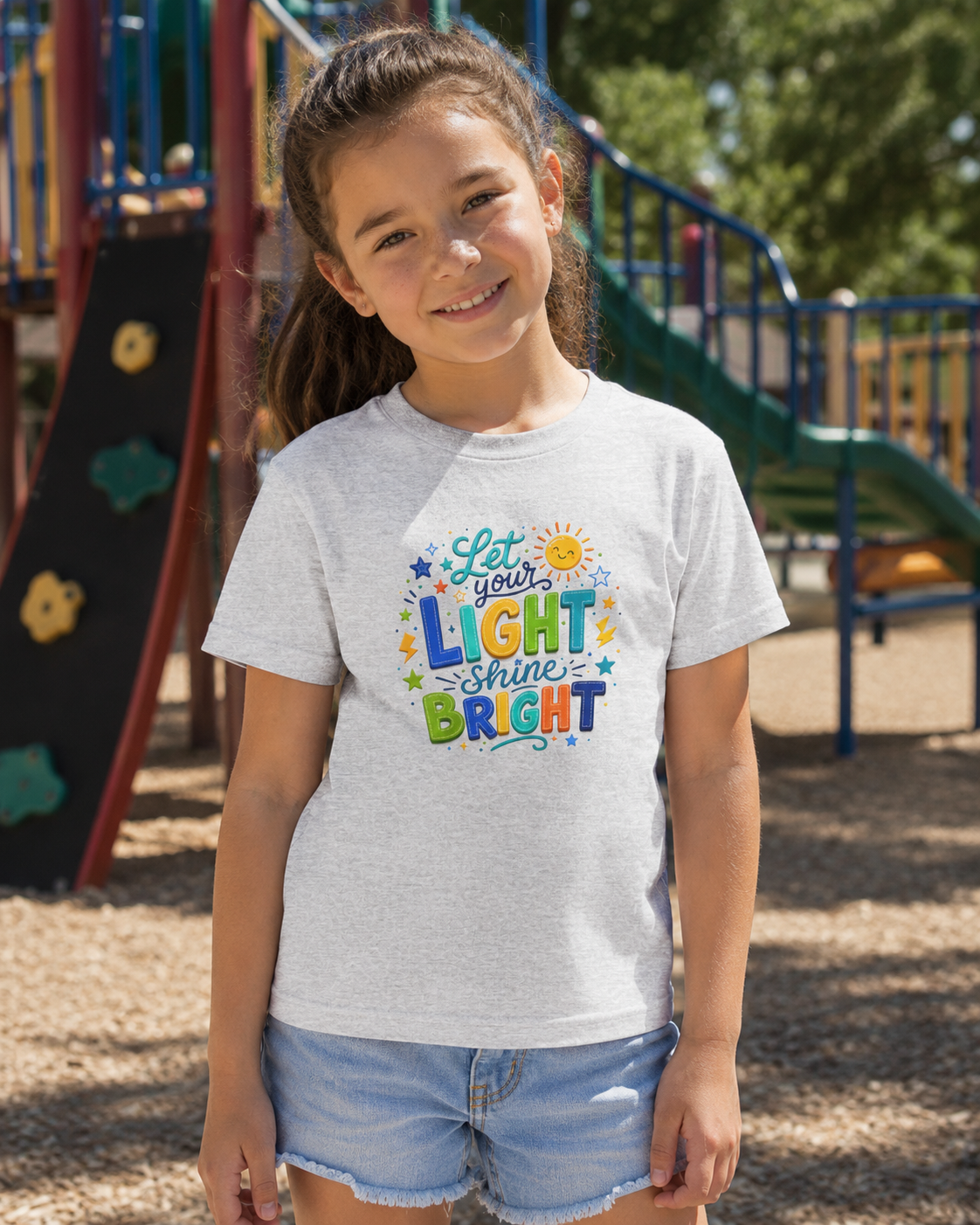 Let Your Light Shine Bright Kids T-Shirt