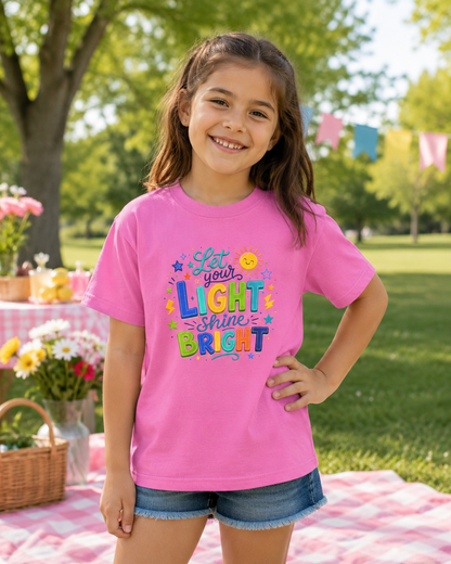 Let Your Light Shine Bright Kids T-Shirt