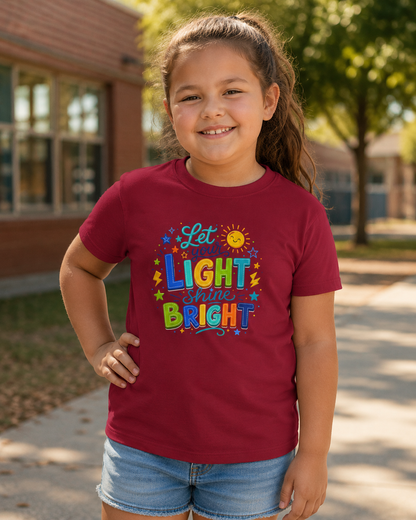 Let Your Light Shine Bright Kids T-Shirt