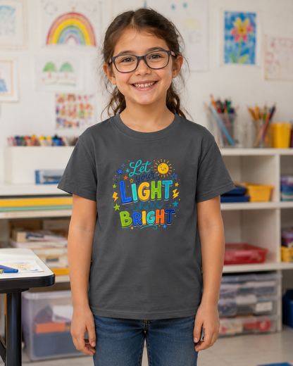 Let Your Light Shine Bright Kids T-Shirt