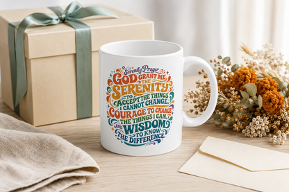 Good Vibes Colorful Retro Typography Mug | Ceramic Coffee Cup