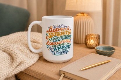 Good Vibes Colorful Retro Typography Mug | Ceramic Coffee Cup
