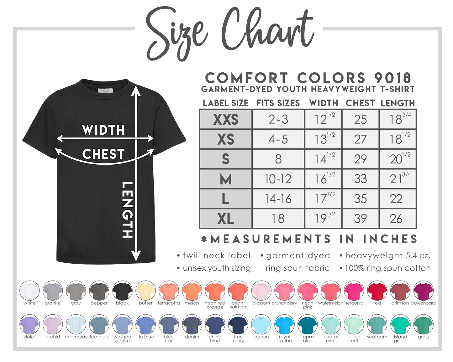 You Can Do Hard Things Youth Comfort Colors Tee