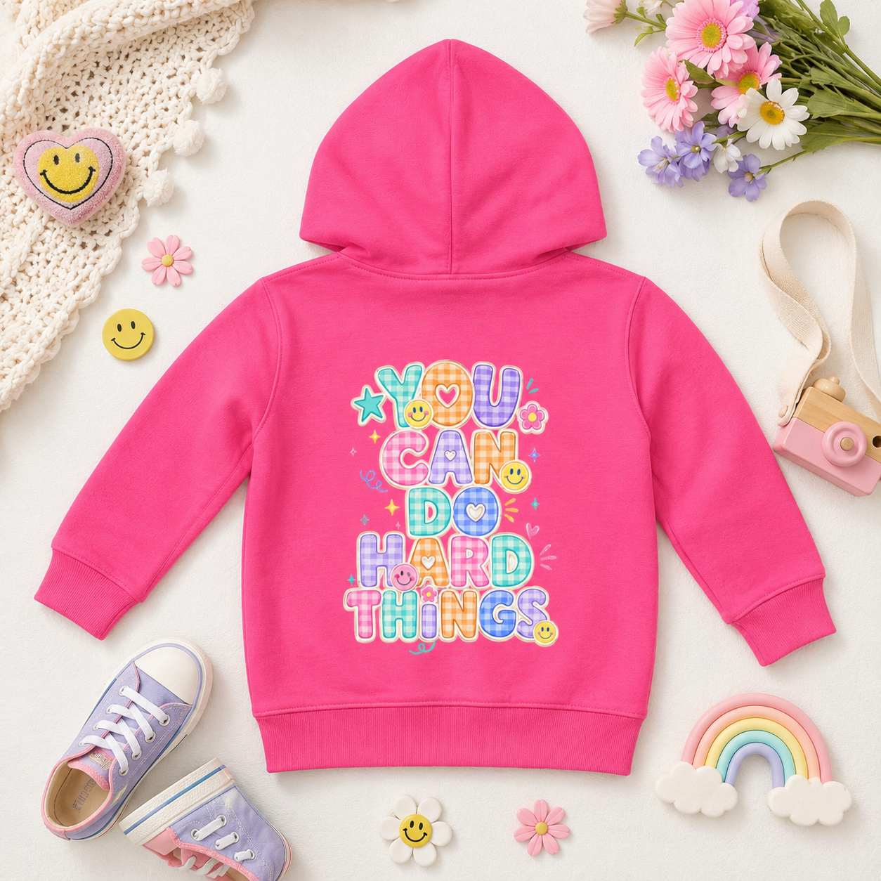 You Can Do Hard Things Toddler Hoodie