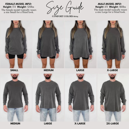 His Guidance, Our Peace Comfort Colors Long Sleeve Tee