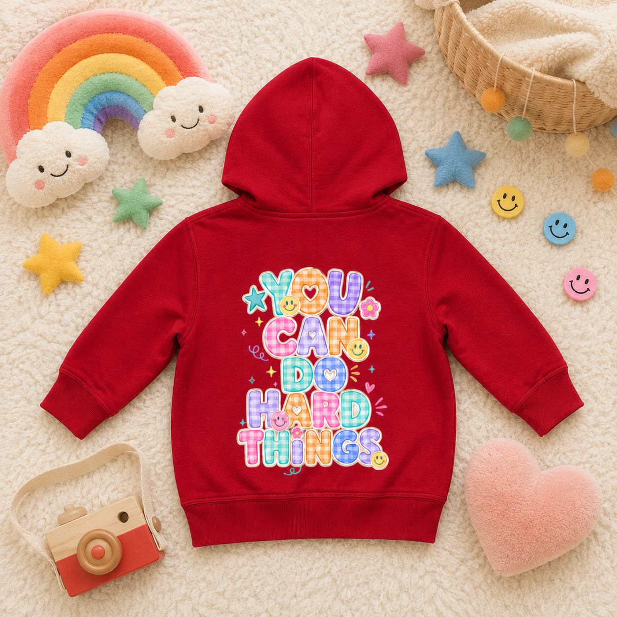 You Can Do Hard Things Toddler Hoodie