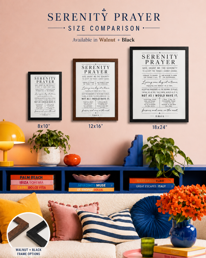 Framed Serenity Prayer Wall Art
